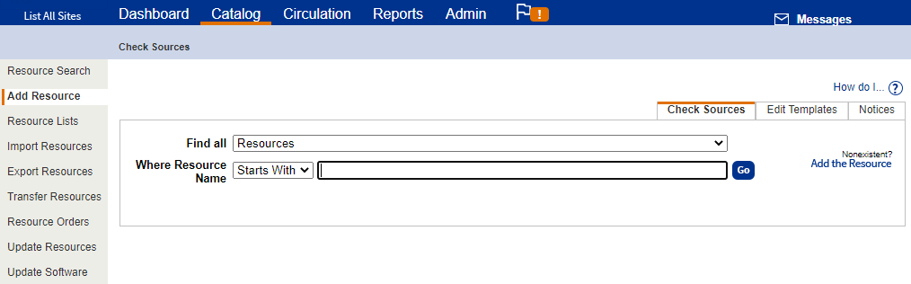 Add Resources (Resource Manager)